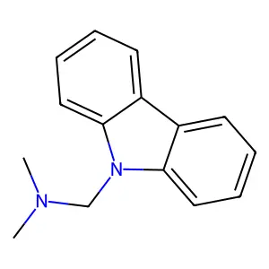 9H-咔唑-9-基甲基二甲胺 structure