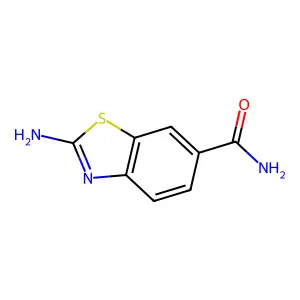 2-Amino-1,3-benzothiazole-6-carboxamide structure