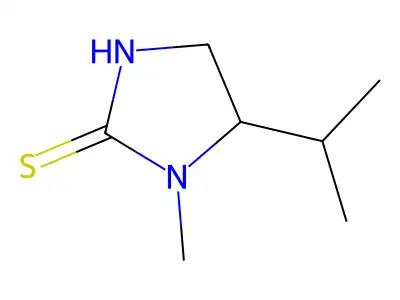 2-Imidazolidinethione, 1-methyl-5-(1-methylethyl)- structure