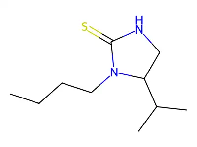 2-Imidazolinethione, 1-butyl-5-(1-methylethyl)- structure