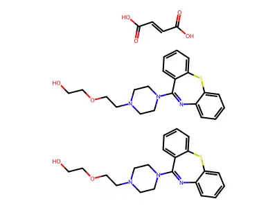 富马酸喹硫平 structure