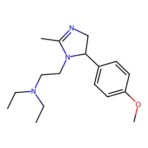 2-Imidazoline, 1-(2-(diethylamino)ethyl)-5-(p-methoxyphenyl)-2-methyl- structure