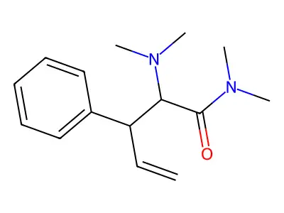Benzenepropanamide, N,N-dimethyl-alpha-(dimethylamino)-beta-ethenyl- structure