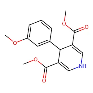 Dimethyl 4-(3-methoxyphenyl)-1,4-dihydropyridine-3,5-dicarboxylate structure