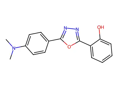 Phenol, 2-(5-(4-(dimethylamino)phenyl)-1,3,4-oxadiazol-2-yl)- structure