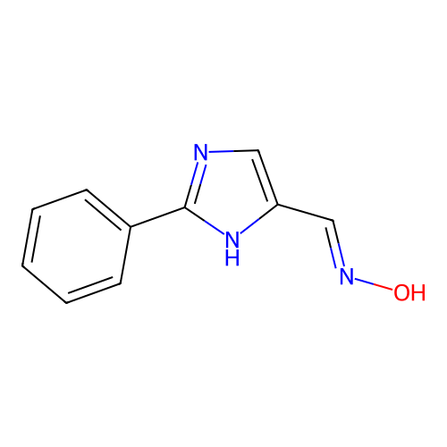 N-[(2-phenyl-1H-imidazol-5-yl)methylidene]hydroxylamine structure