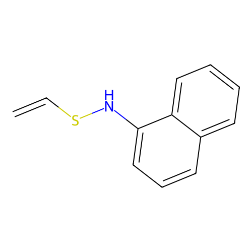 N-Vinylthio-naphthalene-1-amine structure