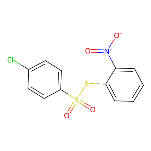 1-(4-Chlorophenyl)sulfonylsulfanyl-2-nitro-benzene structure
