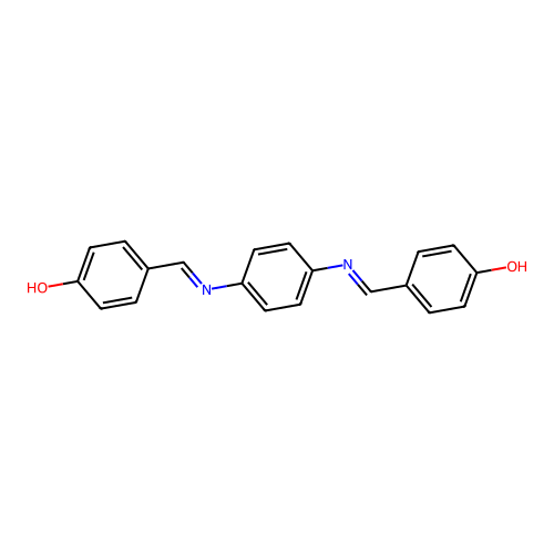 N,N'-Bis(4-hydroxybenzylidene)-1,4-phenylenediamine structure