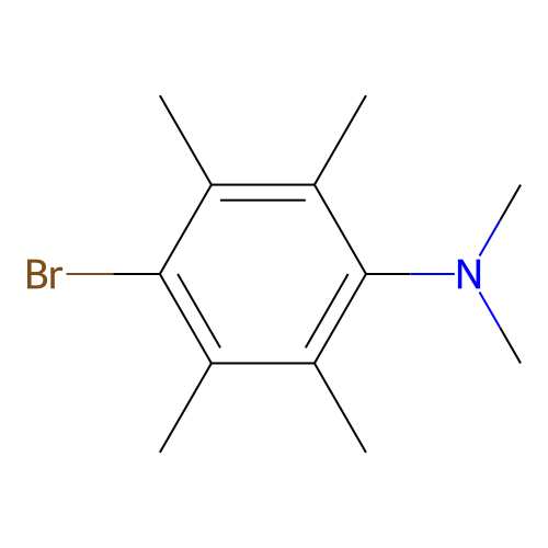 N-(4-bromo-2,3,5,6-tetramethylphenyl)-N,N-dimethylamine structure