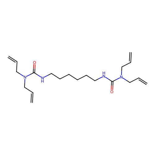 3,3'-Hexamethylenebis(1,1-diallylurea) structure