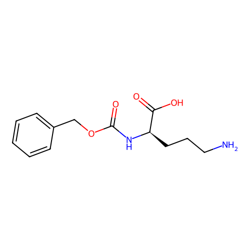 (R)-5-Amino-2-(((benzyloxy)carbonyl)amino)pentanoic acid structure