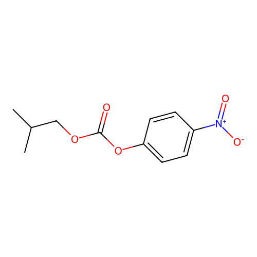 Carbonic acid isobutyl ester 4-nitrophenyl ester structure