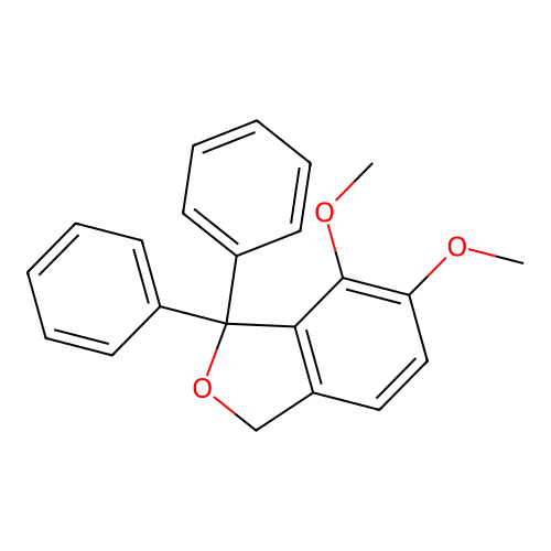 4,5-dimethoxy-3,3-diphenyl-1H-2-benzofuran structure
