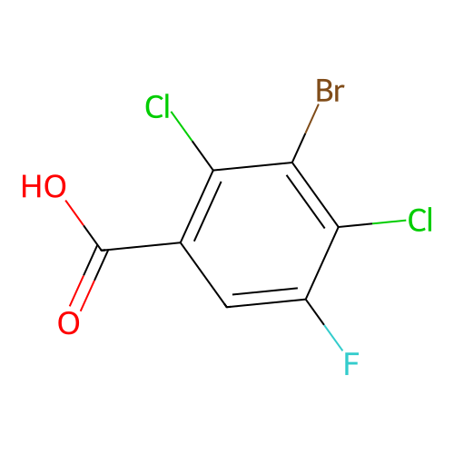 3-Bromo-2,4-dichloro-5-fluorobenzoic acid structure