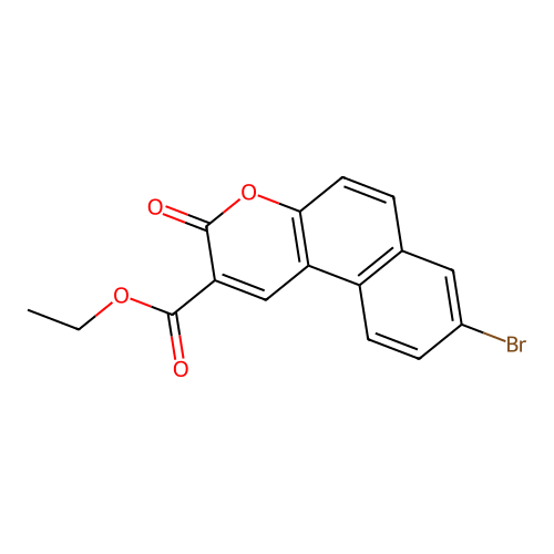 ethyl 8-bromo-3-oxo-3H-benzo[f]chromene-2-carboxylate structure