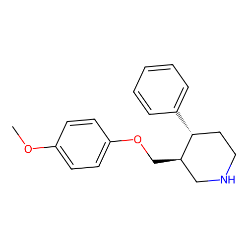 (3S,4R)-3-(4-Methoxy-phenoxymethyl)-4-phenyl-piperidine structure