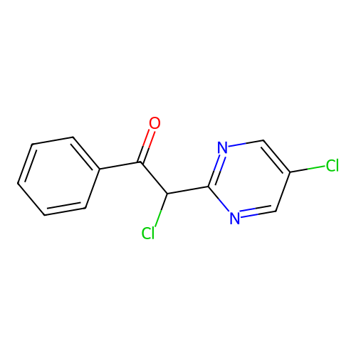 2-Chloro-2-(5-chloropyrimidin-2-yl)-1-phenylethanone structure