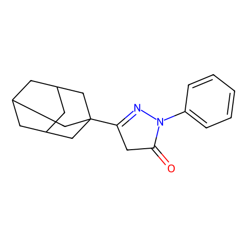 5-(1-adamantyl)-2-phenyl-4H-pyrazol-3-one structure