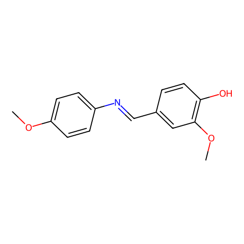 2-Methoxy-alpha-(4-methoxyphenylimino)-para-cresol structure