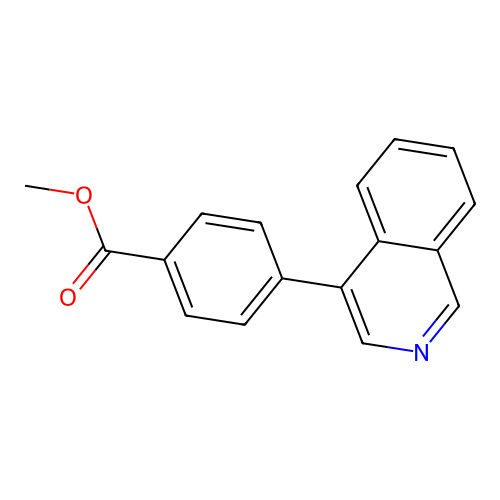 Methyl 4-(4-isoquinolinyl)benzoate structure