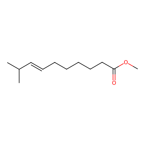 Methyl (E)-9-methyldec-7-enoate structure