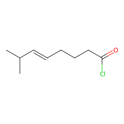 5-Octenoyl chloride, 7-methyl-, (E)- structure