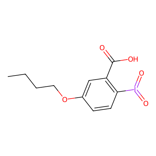 5-Butoxy-2-iodylbenzoic acid structure