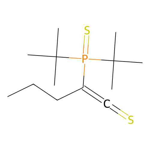 2-Ditert-butylphosphinothioylpent-1-ene-1-thione structure