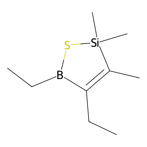 1-Thia-2-sila-5-boracyclopent-3-ene, 4,5-diethyl-2,2,3-trimethyl- structure