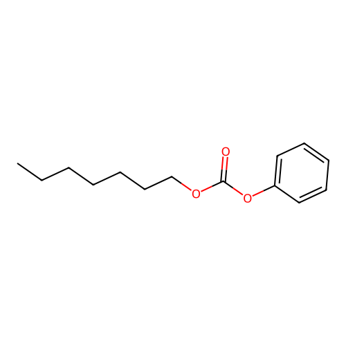 Carbonic acid, heptyl phenyl ester structure