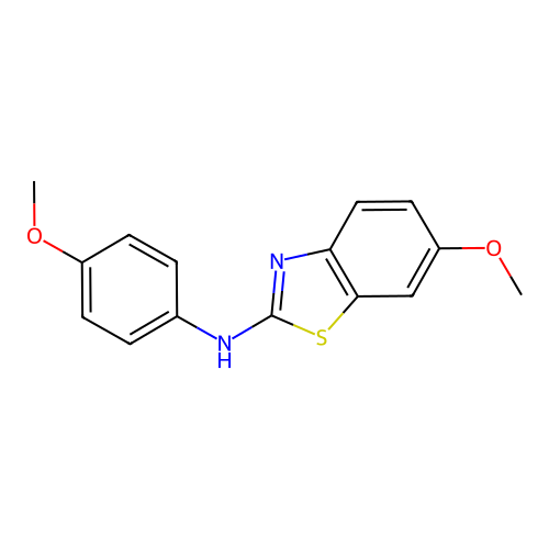 6-methoxy-N-(4-methoxyphenyl)-1,3-benzothiazol-2-amine structure