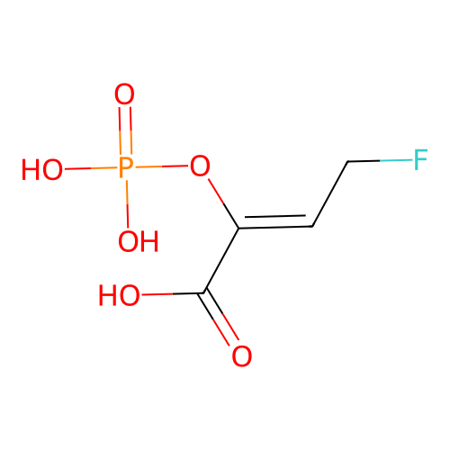 3-(Fluoromethyl)phosphoenolpyruvate structure