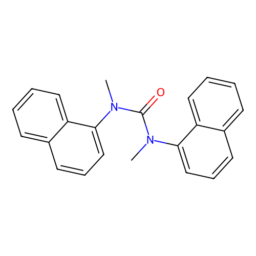 1,3-Dimethyl-1,3-dinaphthalen-1-ylurea structure