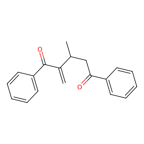 3-Methyl-2-methylene-1,5-diphenylpentane-1,5-dione structure