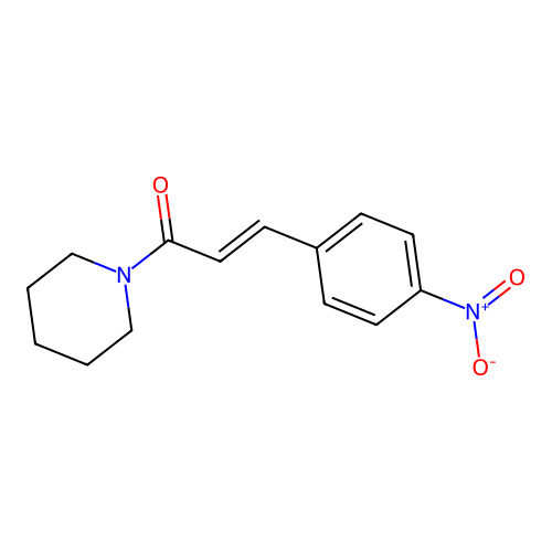 (2E)-3-(4-Nitrophenyl)-1-(1-piperidinyl)-2-propen-1-one structure