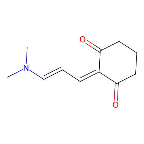 2-[3-(Dimethylamino)-2-propenylidene]-1,3-cyclohexanedione structure