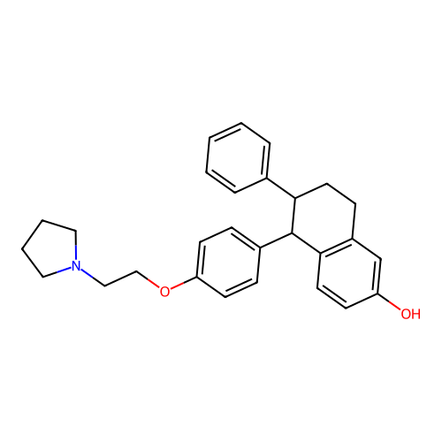 Lasofoxifene structure