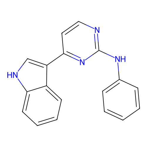 4-(1h-Indol-3-yl)-n-phenyl-2-pyrimidinamine structure