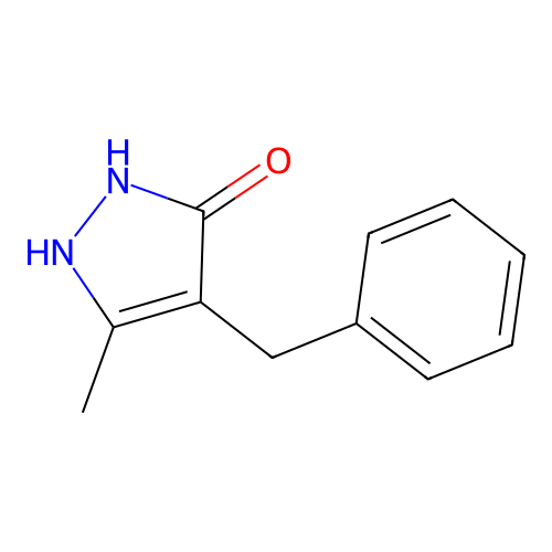 4-Benzyl-1,2-dihydro-5-methyl-3H-pyrazol-3-one structure