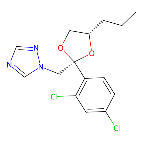(2R,4S)-Propiconazole structure
