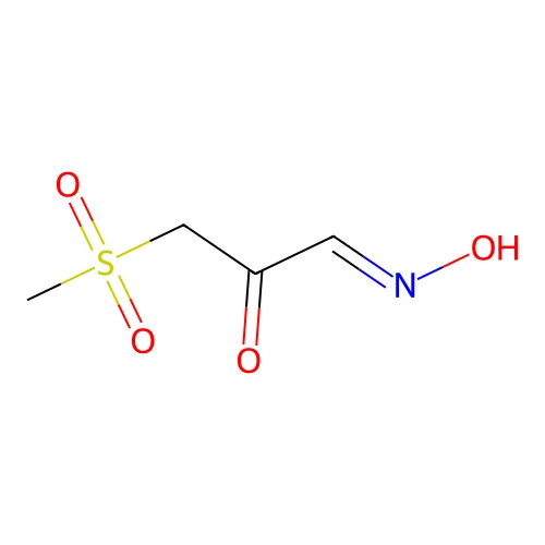 (1E)-1-羟基亚氨基-3-甲基磺酰基丙烷-2-酮 structure