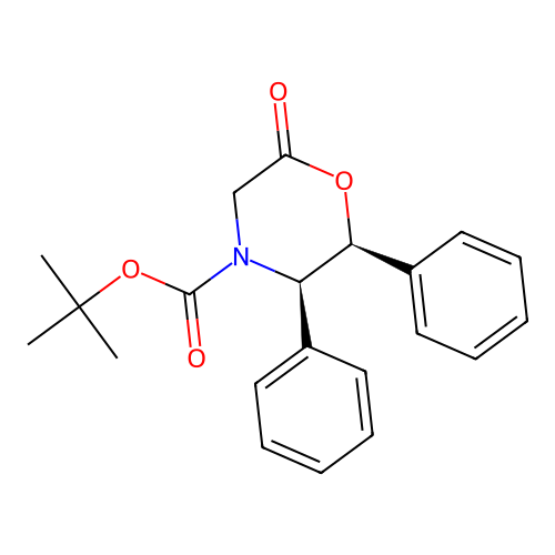 1,1-Dimethylethyl (2S,3R)-6-oxo-2,3-diphenyl-4-morpholinecarboxylate structure