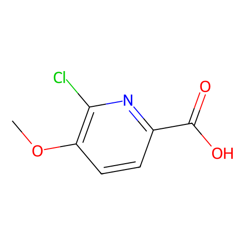 6-Chloro-5-methoxy-2-pyridinecarboxylic acid structure