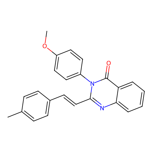 3-(4-methoxyphenyl)-2-[(E)-2-(4-methylphenyl)ethenyl]quinazolin-4-one structure