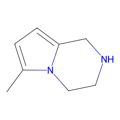 6-Methyl-1,2,3,4-tetrahydropyrrolo[1,2-a]pyrazine structure