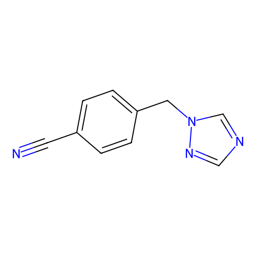 4-(1,2,4-Triazol-1-ylmethyl)benzonitrile structure