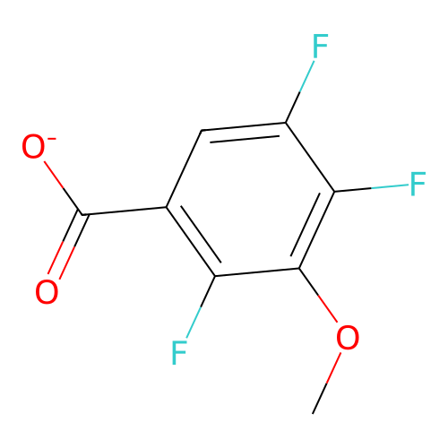 2,4,5-Trifluoro-3-methoxybenzoate structure