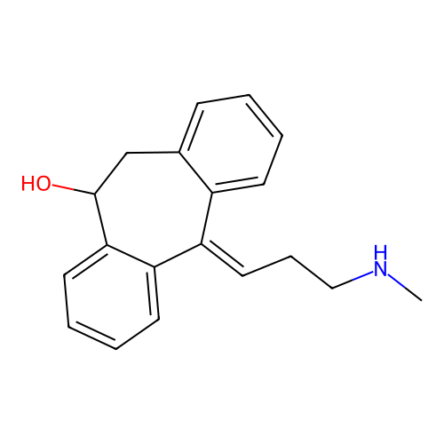 10-Hydroxynortriptyline, (E)- structure
