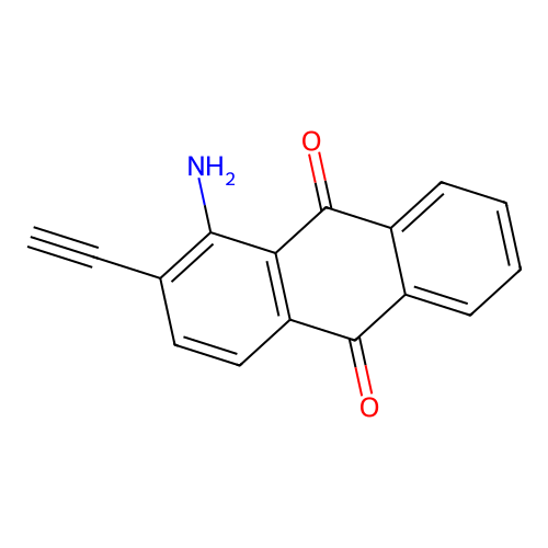 1-Amino-2-acetylenylanthraquinone structure